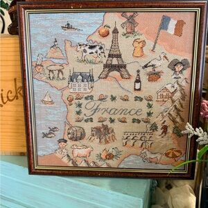 France Themed Tapestry Wall Art